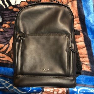 Designer coach backpack with 15’6 laptop slot .